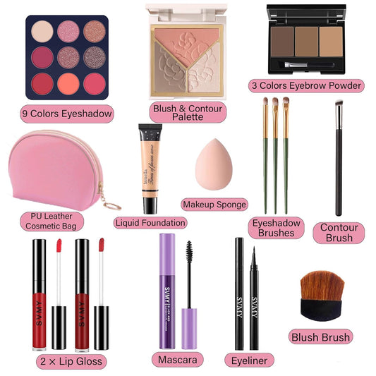 Makeup Set for Women, Makeup Kit for Beginners & Professionals, Makeup Set for Teens & Adults, Make up Gift, Eyeshadow Palette, Face & Eye Make Up