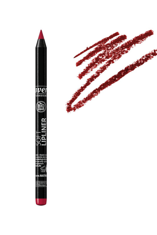 Soft Lipliner -Red 03- Smooth, Creamy and Long-Lasting Formula Natural Cosmetics Make-Up Organic Plant Ingredients 100% Natural Make-Up (1.4 G)